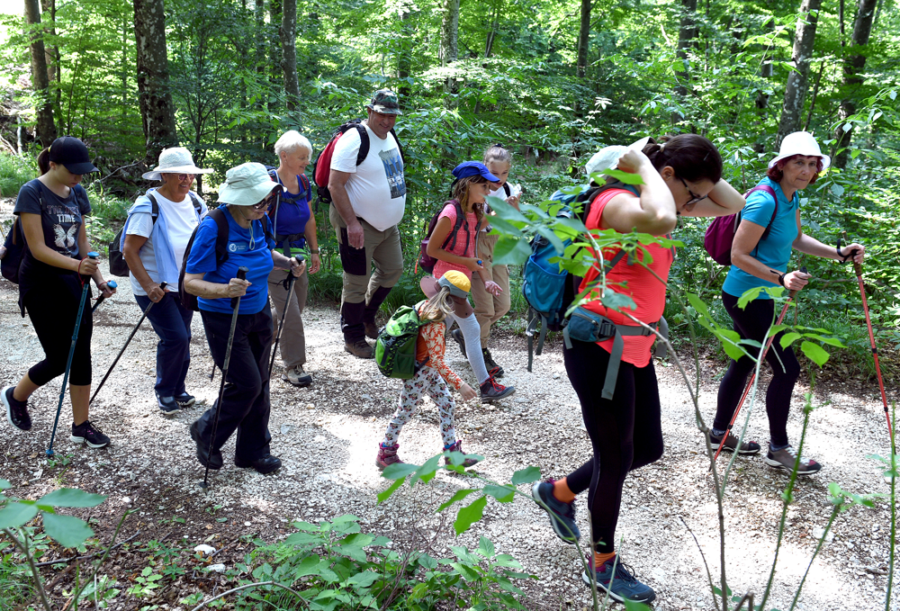 Učka 25.07.2021. Učka, Poklon - Festival sportske rekreacije,  učesnici vođene ture pje?ačenja planinarskim stazama Park Prirode Učka  Foto Marko Gracin