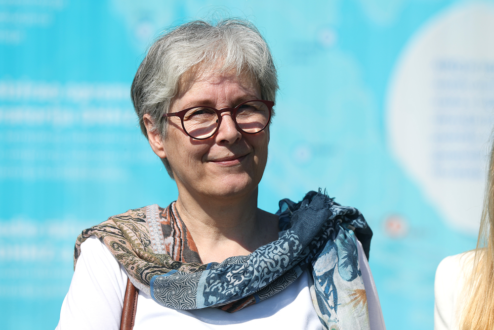 01.09.2023., Zagreb - Konferencija za medije Drzavnog hidrometeoroloskog zavoda(DHMZ) i Instituta za medicinska istrazivanja i medicinu rada (IMI), te otvaranje prve postaje u zapadnom dijelu Zagreba i jedine koja na zagrebackom podrucju mjeri crni ugljik, sastavni dio lebdecih cestica, koji ima znacajan utjecaj na ljudsko zdravlje i moze uzrokovati bolesti disnog sustava. Jadranka Skevin Sovic. Photo: Goran Stanzl/PIXSELL