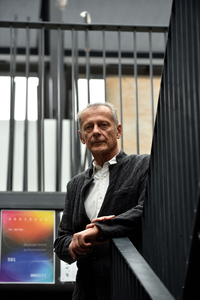 Zagreb, 07.11.2025 (pogled) - profesor Tihomir Jukic, uz razgovor S.Bakic. foto Davor Kovacevic pogled