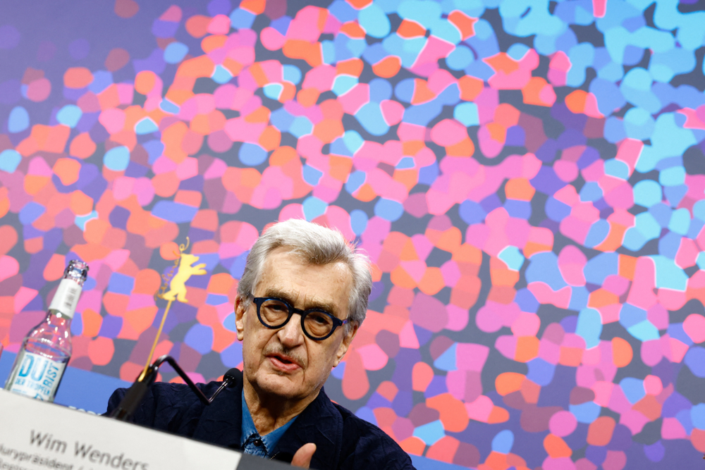 Jury President Wim Wenders attends a press conference, ahead of the opening of the 76th Berlinale International Film Festival, in Berlin, Germany, February 12, 2026. REUTERS/Axel Schmidt