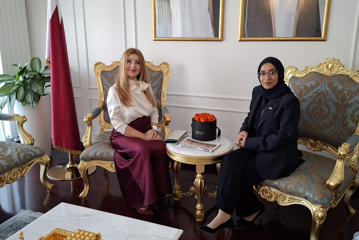 Ina Stašević i Nj. Eksc. Asma Naji Al-Amri (Foto VELEPOSLANSTVO)