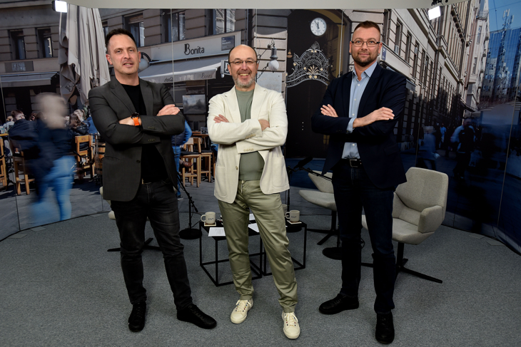 Marin Strmota, Krešimir Macan i Ivan Suhanek (Foto Davor KOVAČEVIĆ)