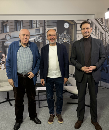 Žarko Puhovski, Krešimir Macan i Miro Kovač (Foto MANJGURA)