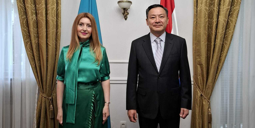 Ina Stašić i Daulet Bartashev, veleposlanik Republike Kazahstan u RH