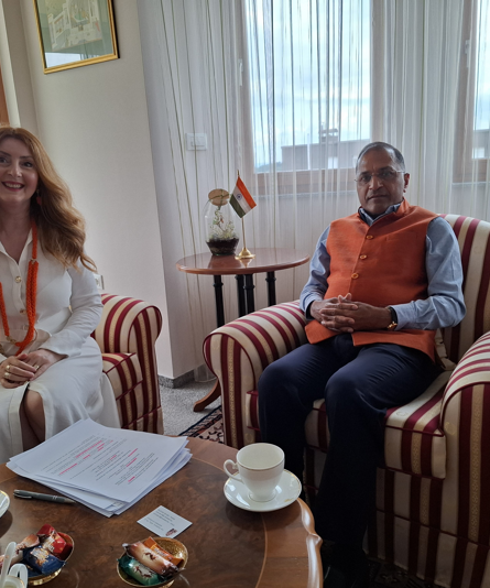 Ina Stašević i nj. eksc. Arun Goel