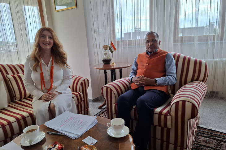 Ina Stašević i nj. eksc. Arun Goel