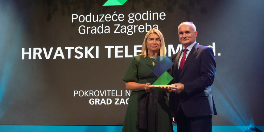 Nataša Rapaić, predsjednica Uprave HT-a primila je nagradu "Bilanca uspjeha" (Foto Ana KRIŽANEC)anec