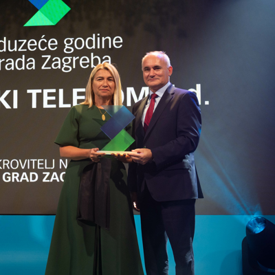 Nataša Rapaić, predsjednica Uprave HT-a primila je nagradu "Bilanca uspjeha" (Foto Ana KRIŽANEC)anec